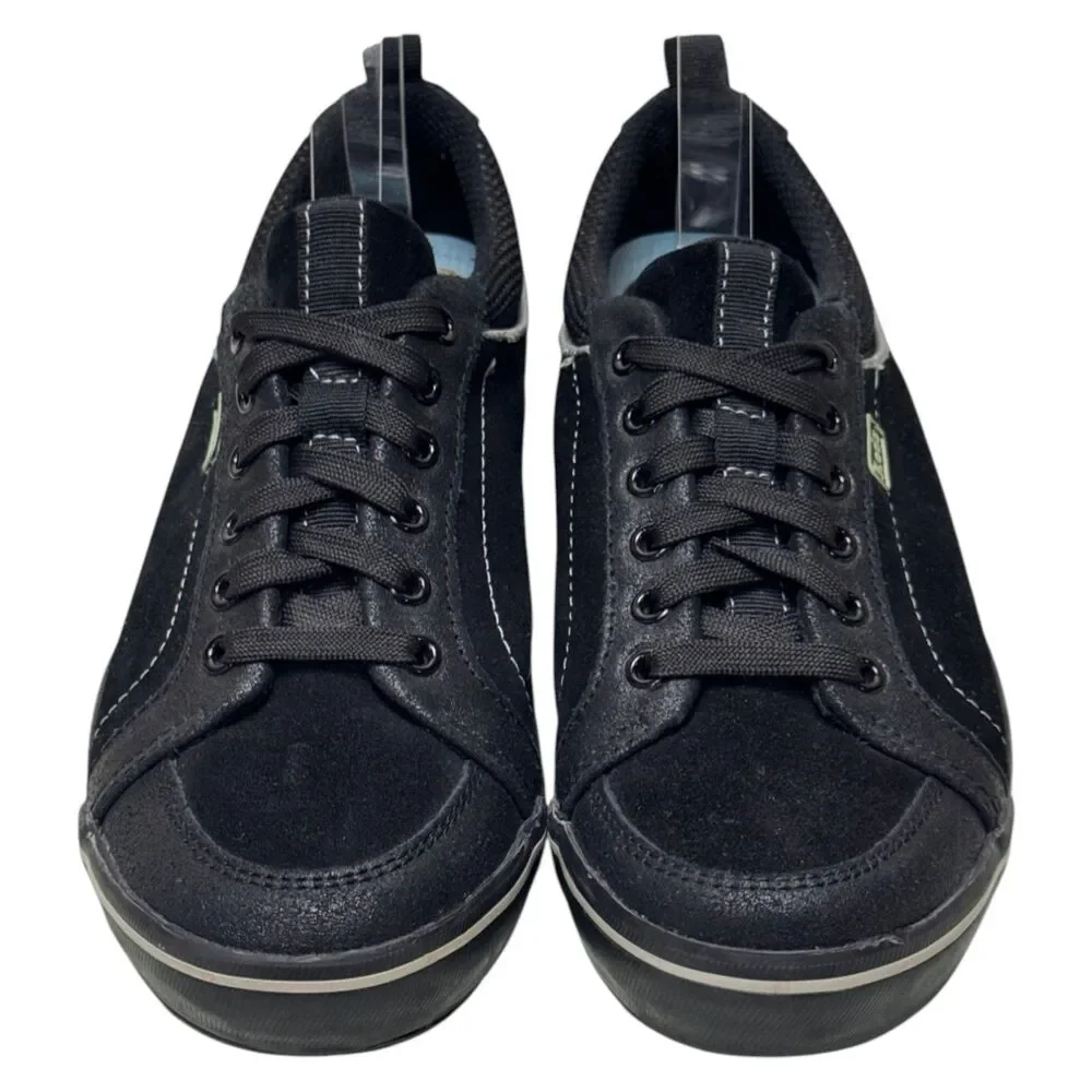 Keds Champion WH2774M Womens 7.5 Black Canvas Lace Up Low Top Sneakers Shoes